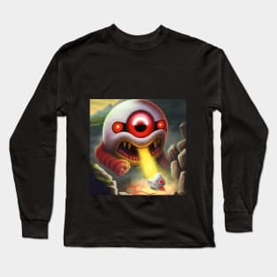 A very fierce Dug and monstrous Dig with red lightning and red eyes Long Sleeve T-Shirt